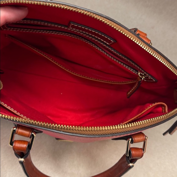 Dooney & Bourke Pink and Brown Satchel - Picture 6 of 6